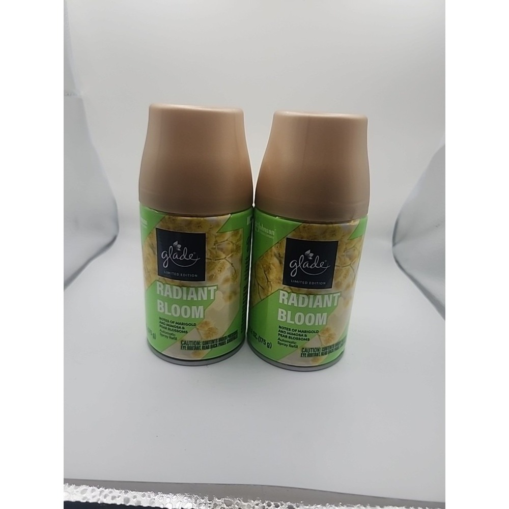 Glade Automatic Spray Refill, Radiant Bloom Scented Air Freshener 2 Pack